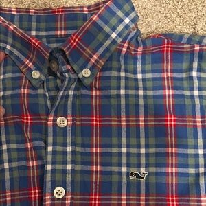 Vineyard Vines Boy’s Blue Plaid Shirt